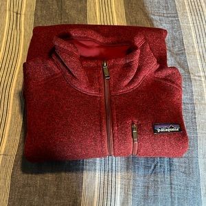 Red Patagonia Quarter Zip